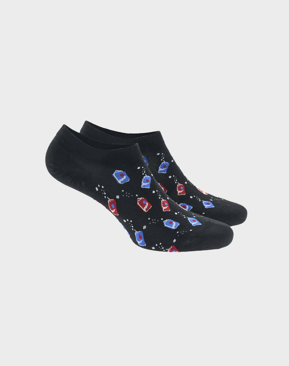 WALK ΑΝΔΡΙΚΕΣ SNEAKER ΚΑΛΤΣΕΣ BAMBOO ΜΕ ΣΧΕΔΙΟ W325-11-02/ΜΑΥΡΟ Black