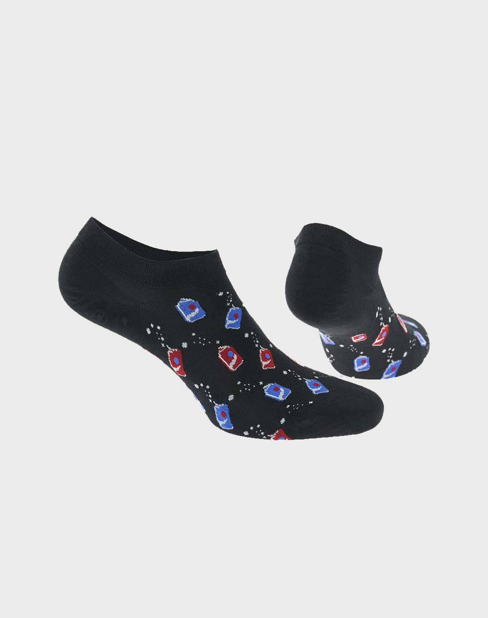 WALK ΑΝΔΡΙΚΕΣ SNEAKER ΚΑΛΤΣΕΣ BAMBOO ΜΕ ΣΧΕΔΙΟ W325-11-02/ΜΑΥΡΟ Black φωτογραφία