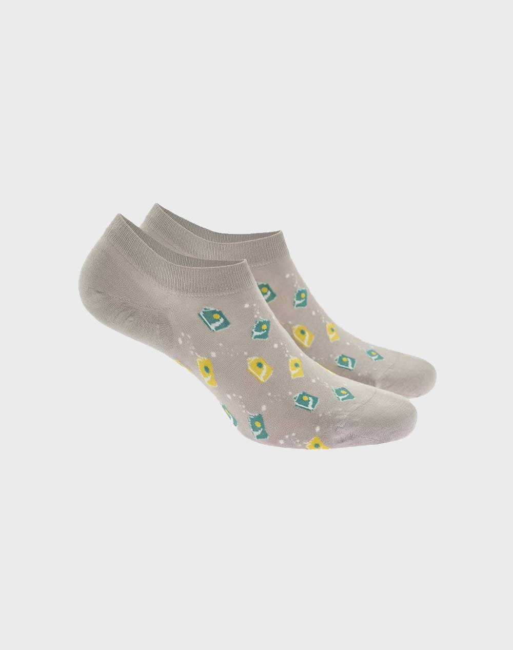 WALK WALK ΑΝΔΡΙΚΕΣ SNEAKER ΚΑΛΤΣΕΣ BAMBOO ΜΕ ΣΧΕΔΙΟ W325-11-13/ΓΚΡΙ ΑΝΟΙΚΤΟ LightGray