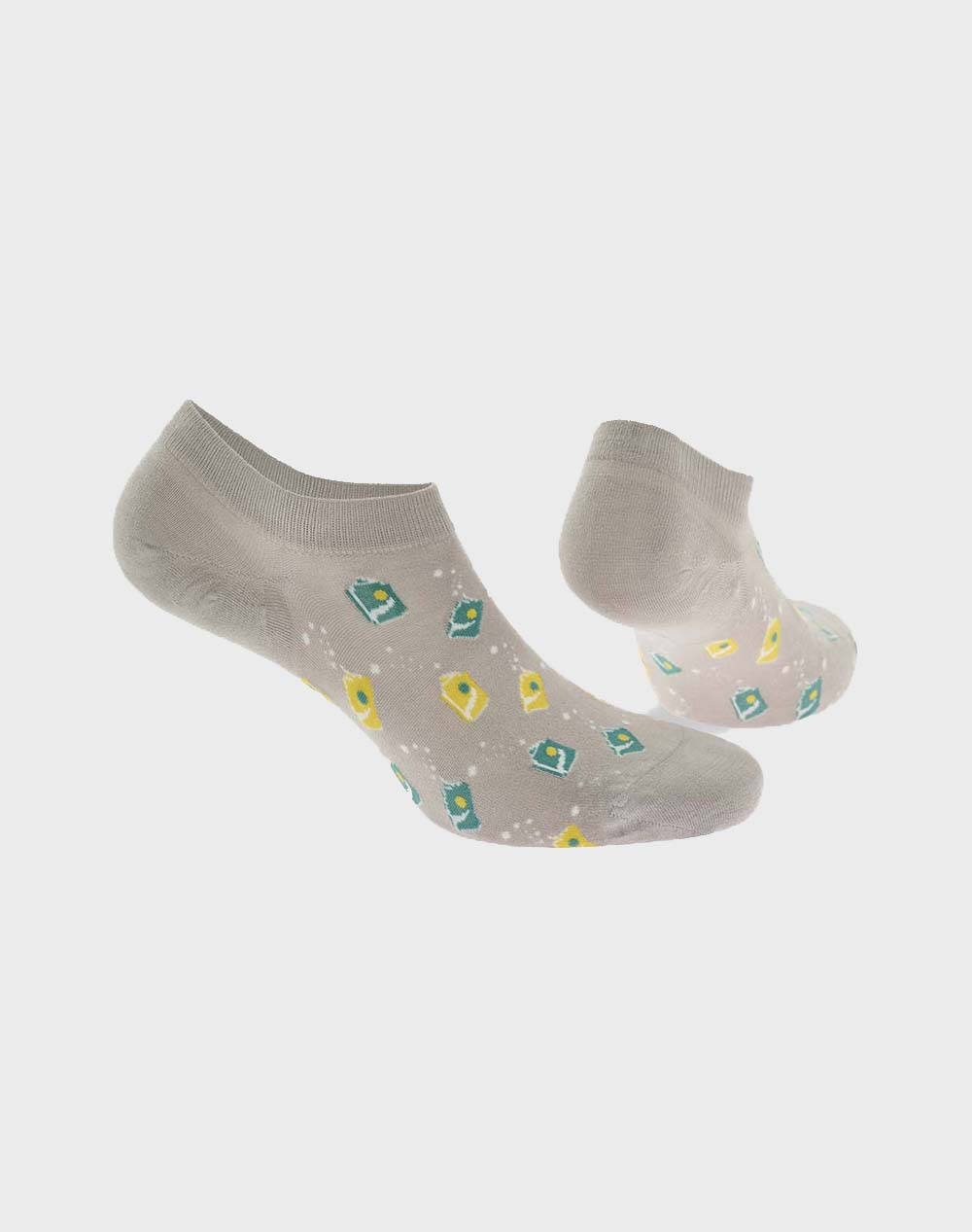 WALK ΑΝΔΡΙΚΕΣ SNEAKER ΚΑΛΤΣΕΣ BAMBOO ΜΕ ΣΧΕΔΙΟ W325-11-13/ΓΚΡΙ ΑΝΟΙΚΤΟ LightGray φωτογραφία