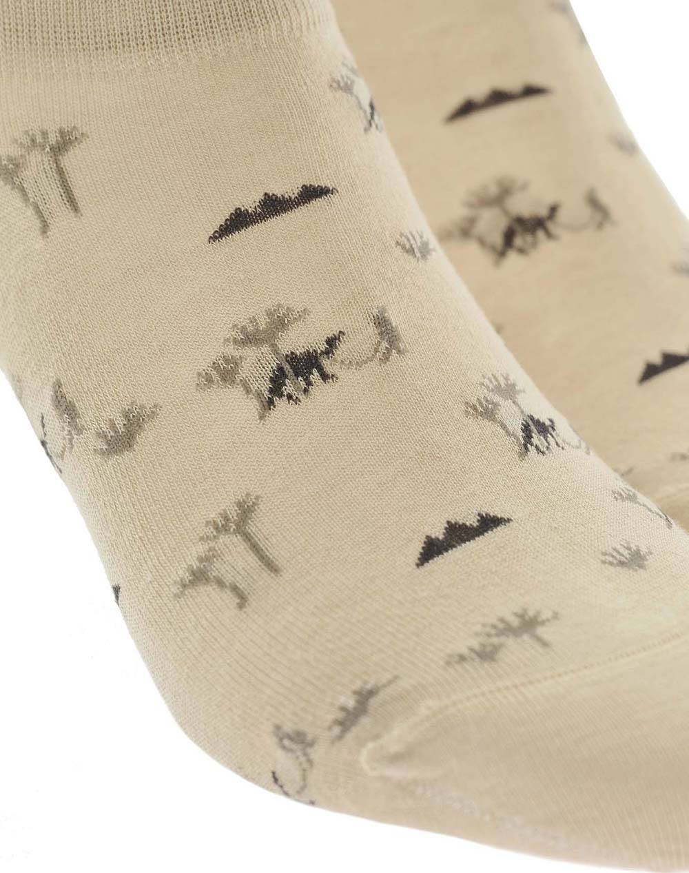 WALK ΑΝΔΡΙΚΕΣ SNEAKER ΚΑΛΤΣΕΣ BAMBOO ΜΕ ΣΧΕΔΙΟ W325-10-19/ΜΠΕΖ ΑΝΟΙΚΤΟ Biege φωτογραφία