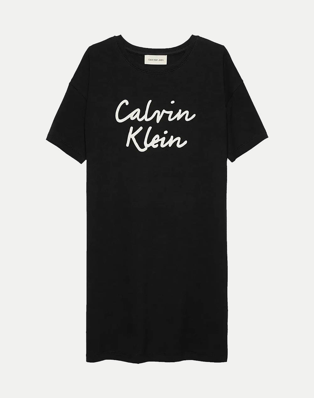 CALVIN KLEIN CALVIN KLEIN JEANS SCRIPT LOGO T-SHIRT DRESS IG0IG02912-8Y-16Y-BEH Black