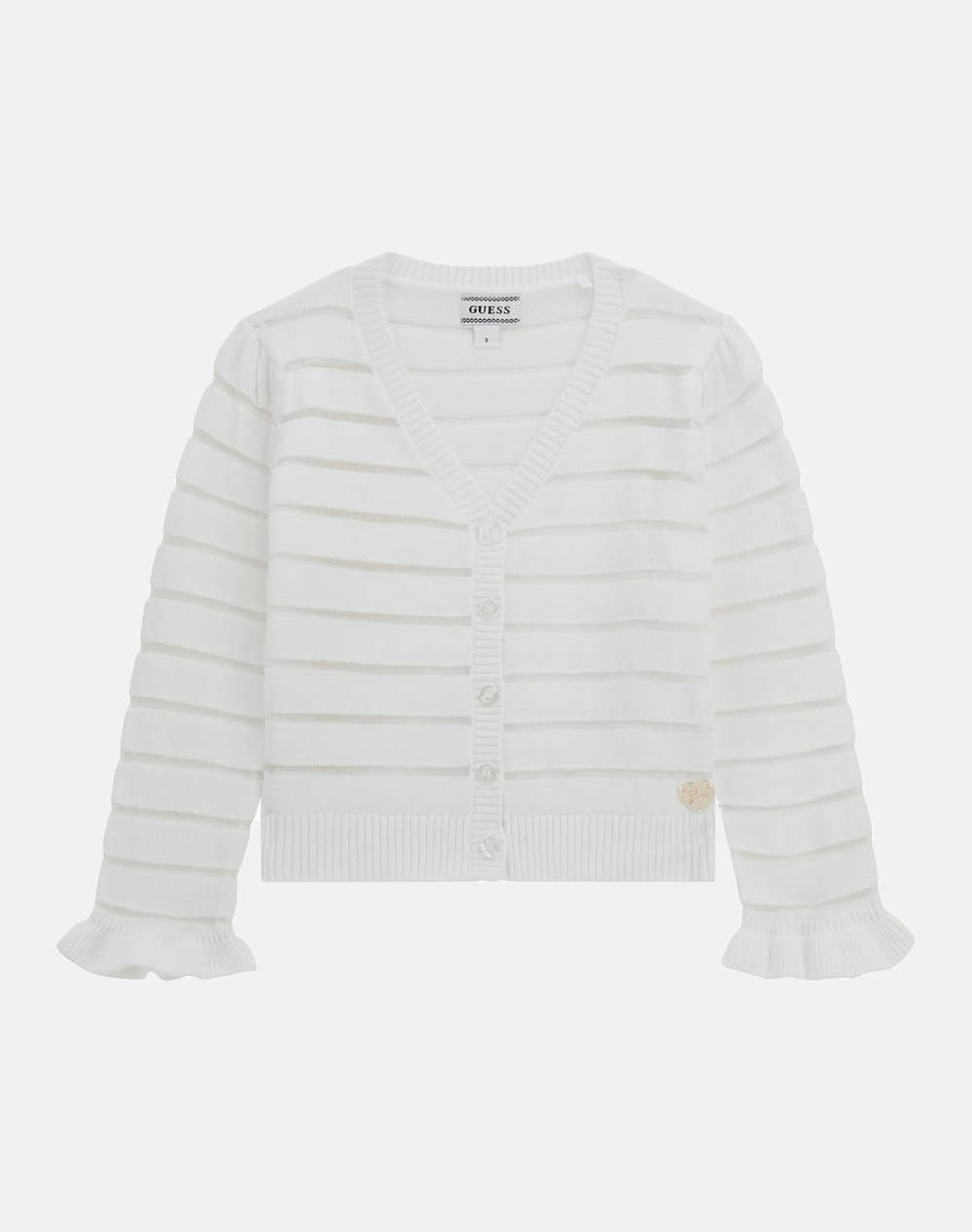 GUESS GUESS LS CARDIGAN ΠΛΕΚΤΟ ΠΑΙΔΙΚΟ GIRL K5RR04Z3M20-G011 White