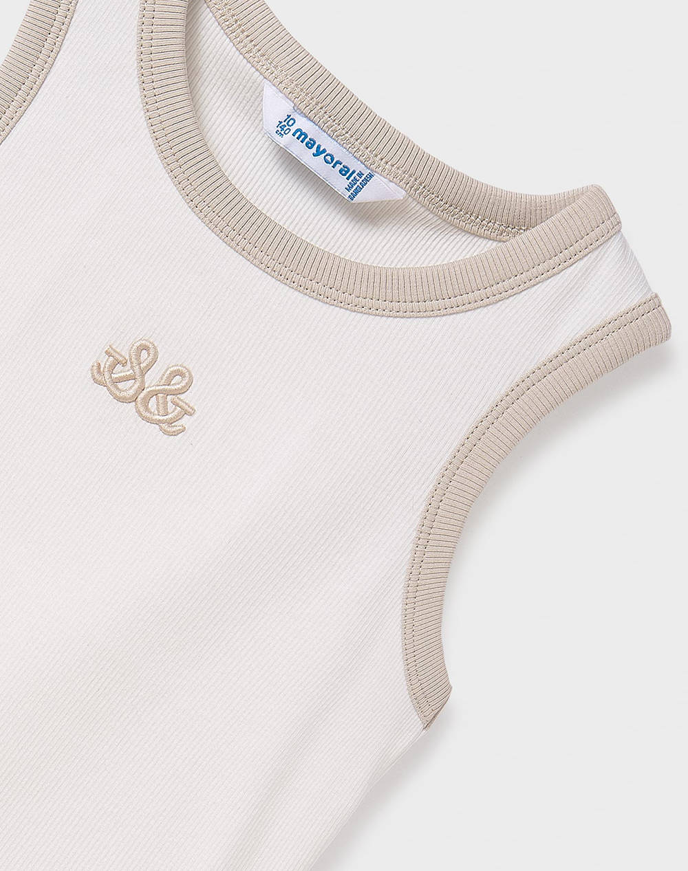 MAYORAL ΜΠΛΟΥΖΑ ΤΙΡΑΝΤΕΣ ΚΕΝΤΗΜΑ 06032-010 Ecru φωτογραφία