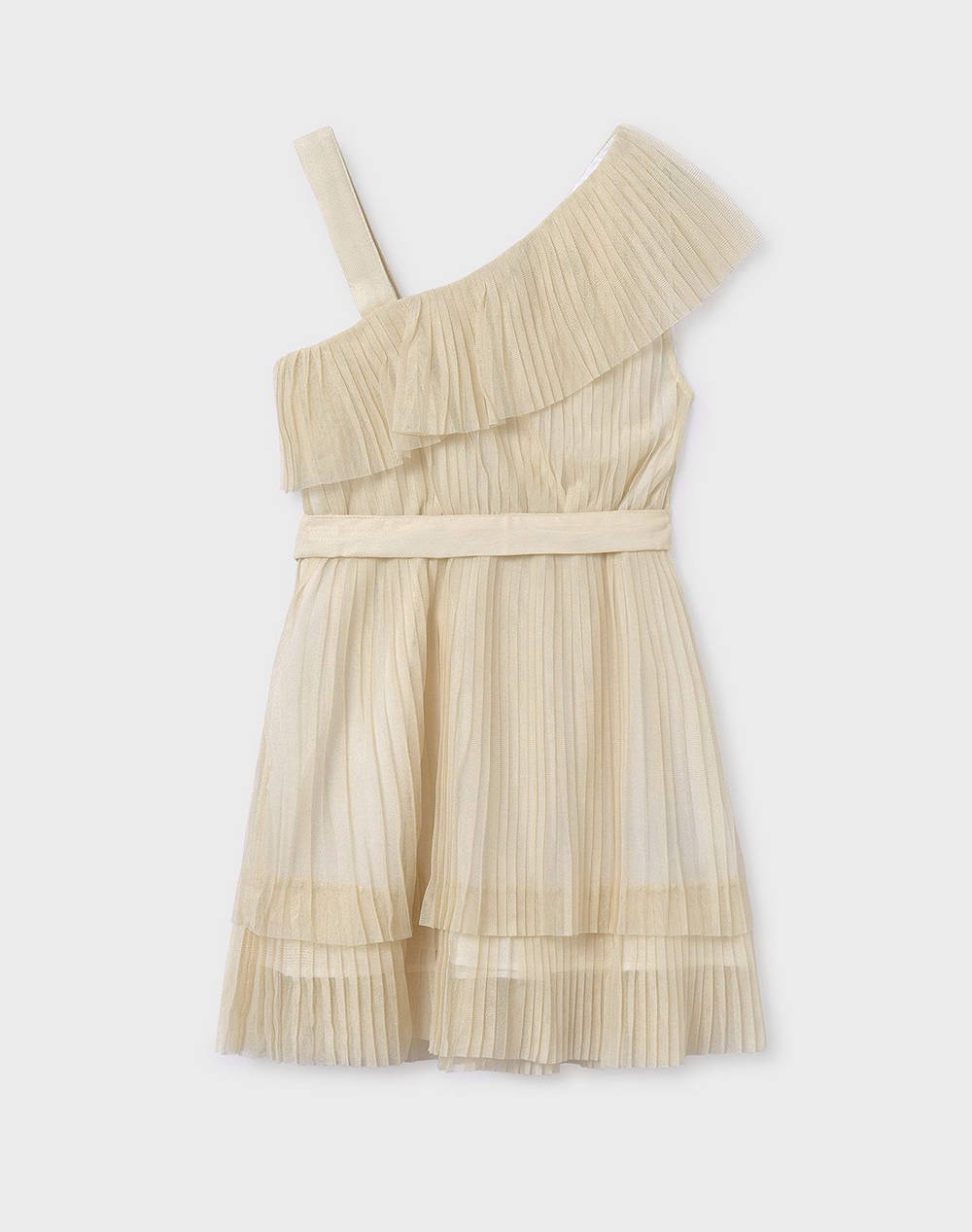 MAYORAL ΦΟΡΕΜΑ ΠΛΙΣΕ 06977-056 Ecru φωτογραφία