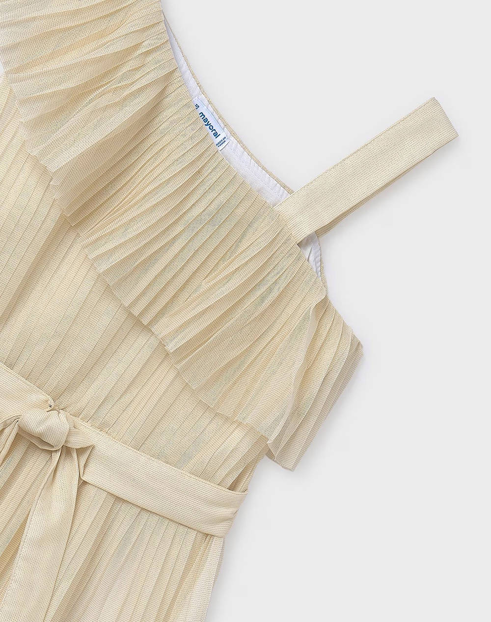 MAYORAL ΦΟΡΕΜΑ ΠΛΙΣΕ 06977-056 Ecru φωτογραφία