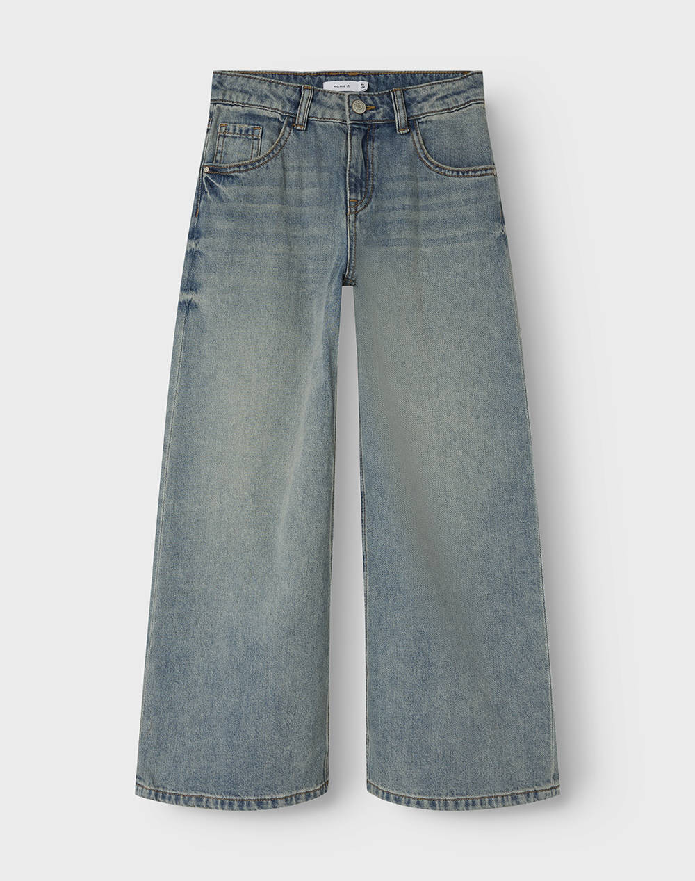 NAME IT NAME IT NKFBELLA SKATER XWIDE JEANS 3111-ZA NOOS 13237355-Vintage Medium Blue Denim JeanBlue