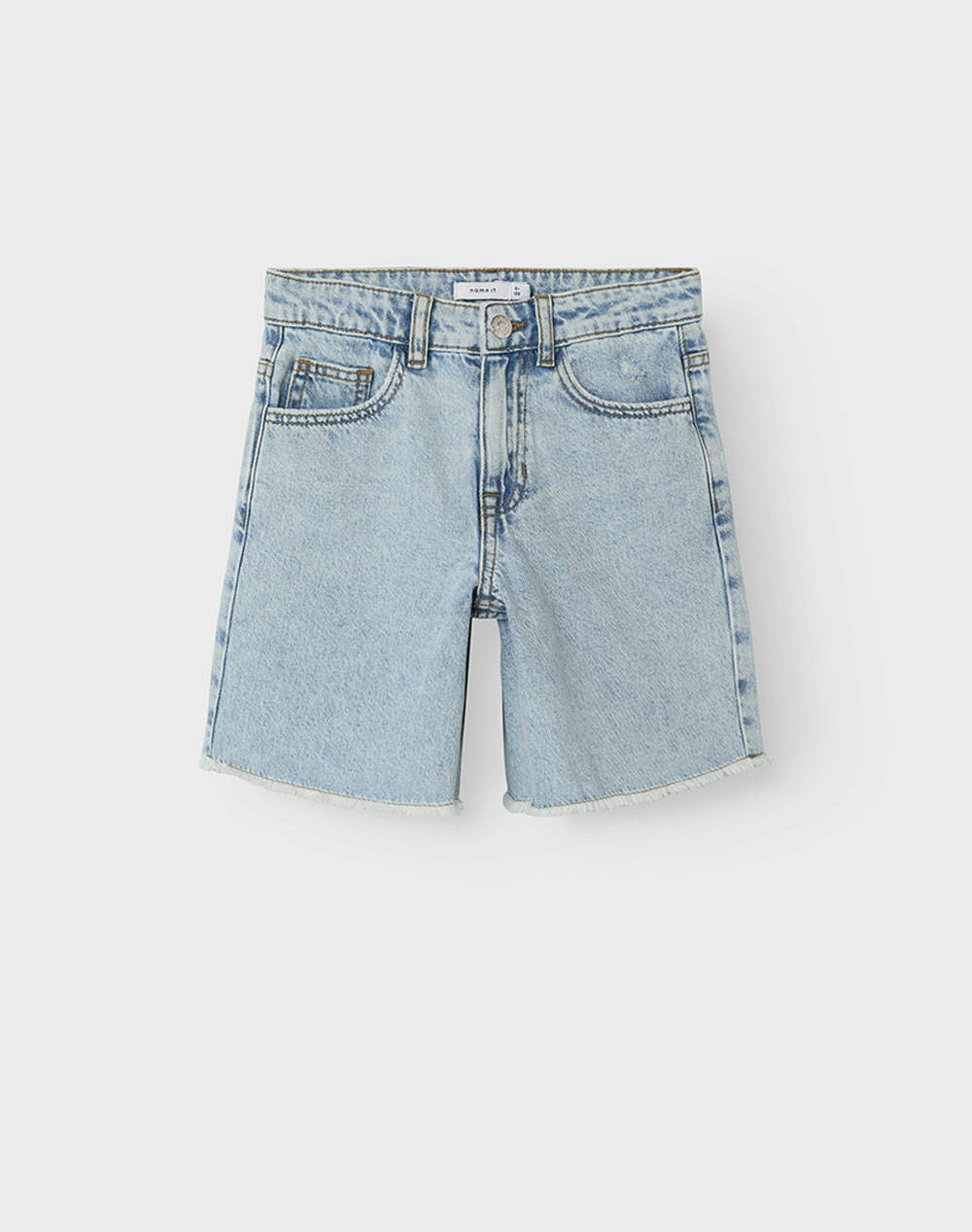 NAME IT NAME IT NKFBELLA HW WIDE DNM SHORTS 1488-BE NOOS 13240207-Light Blue Bleached Denim DenimLightBlue