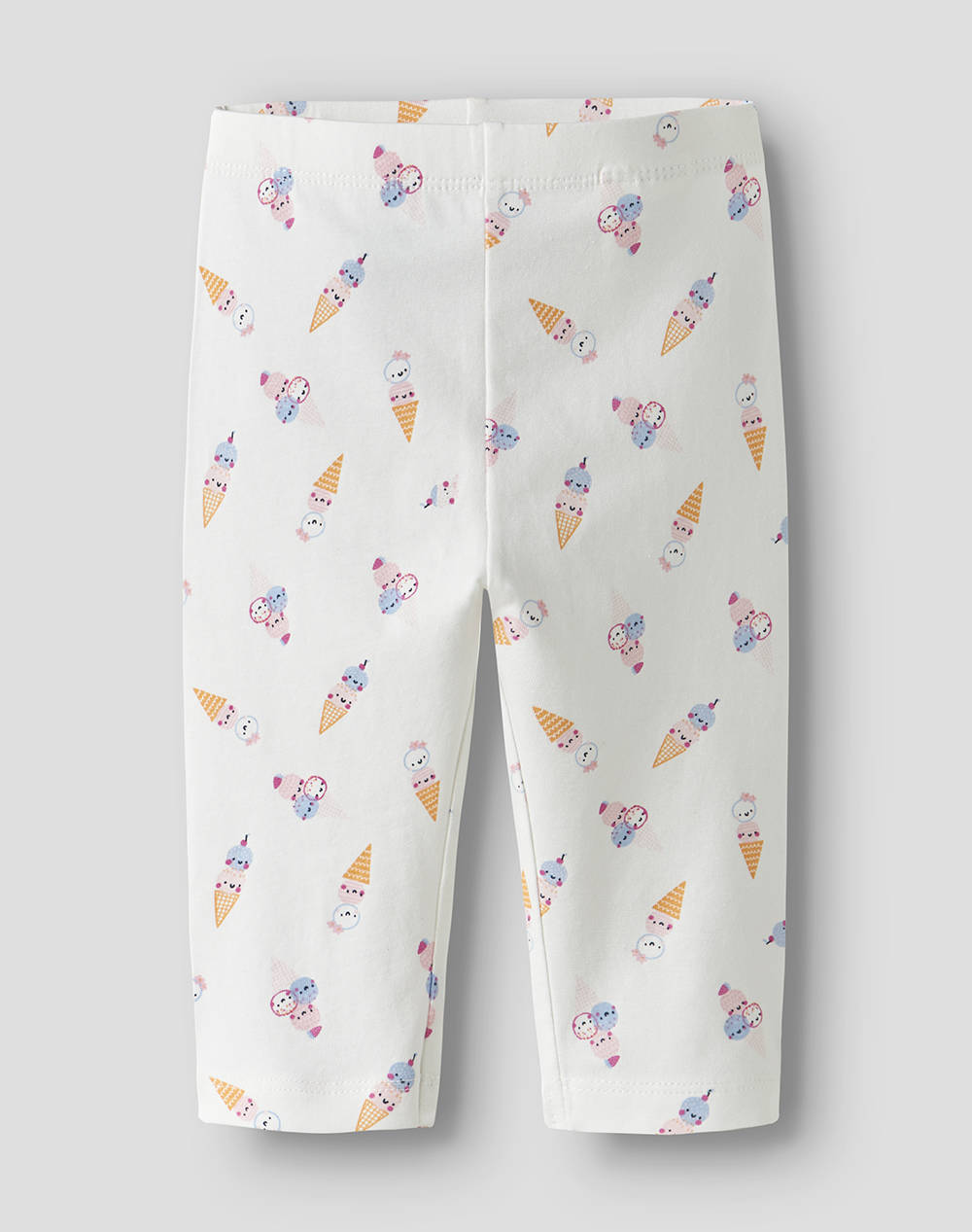 NAME IT NAME IT NMFVIVIAN AOP CAPRI LEGGING 13228154-Bright WhiteIcecream White