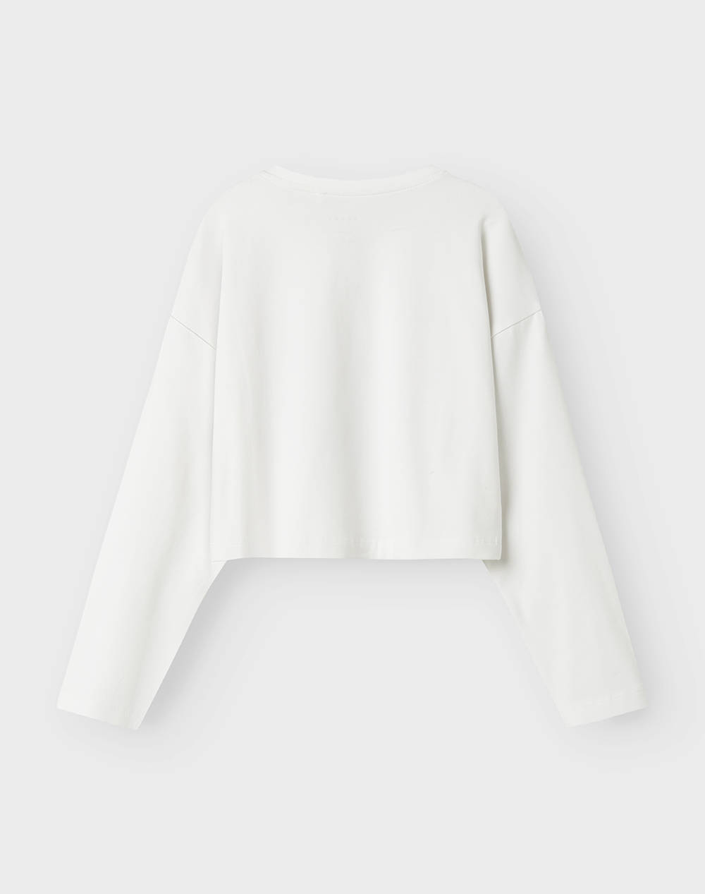 NAME IT NKFVILMA LS CROP TOP 13225499-Bright WhiteGrafitti OffWhite φωτογραφία