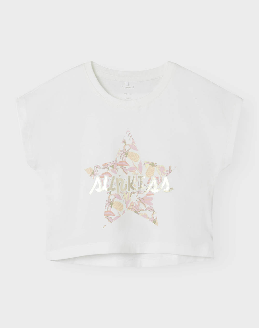 NAME IT NKFFRIDA CAPSL CROP TOP PS 13242186-Cloud Dancer White