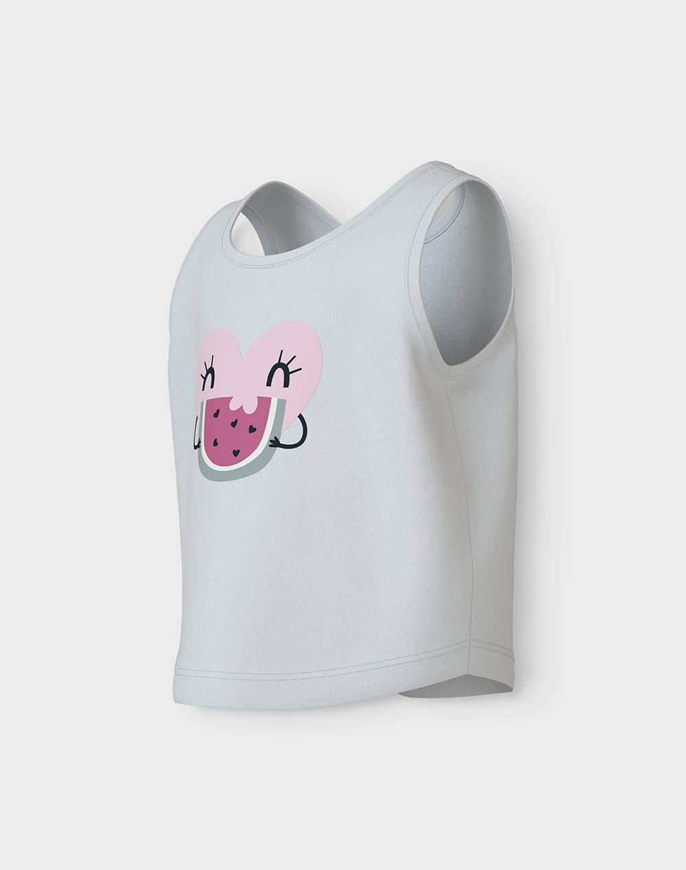 NAME IT NMFVIGEA TANK SHORT TOP 13241642-Bright WhiteHearts OffWhite φωτογραφία