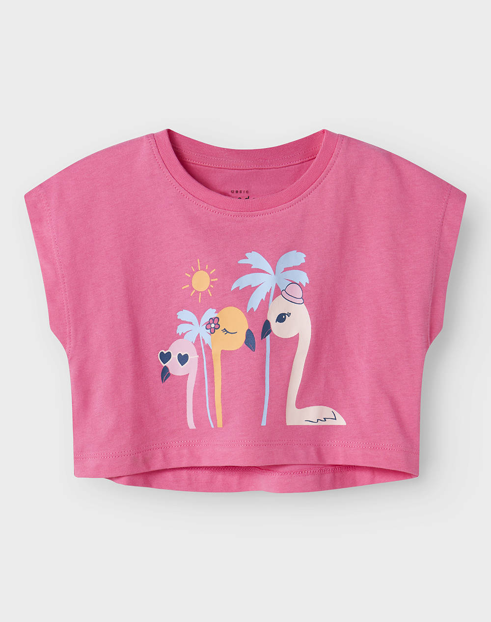 NAME IT NMFVILMA CAPSL CROP TOP 13228148-Carmine RoseFlamingo Pink