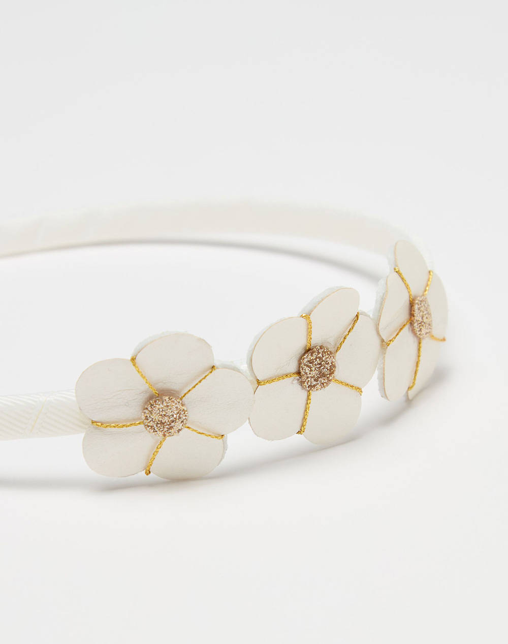 OVS HEADBAND FLOWERS 2364325-BRIGHT WHITE White φωτογραφία