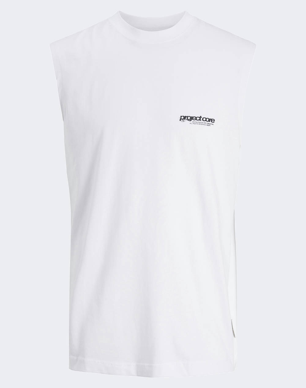 JACK&JONES JACK&JONES JCOUNION PRINT TANK TOP JNR 12274576-BRIGHT WHITE White