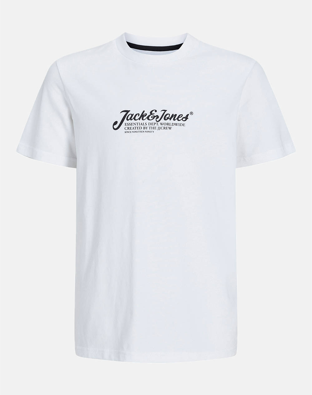 JACK&JONES JJBEAU TEE SS CREW NECK JNR 12270609-WHITE White