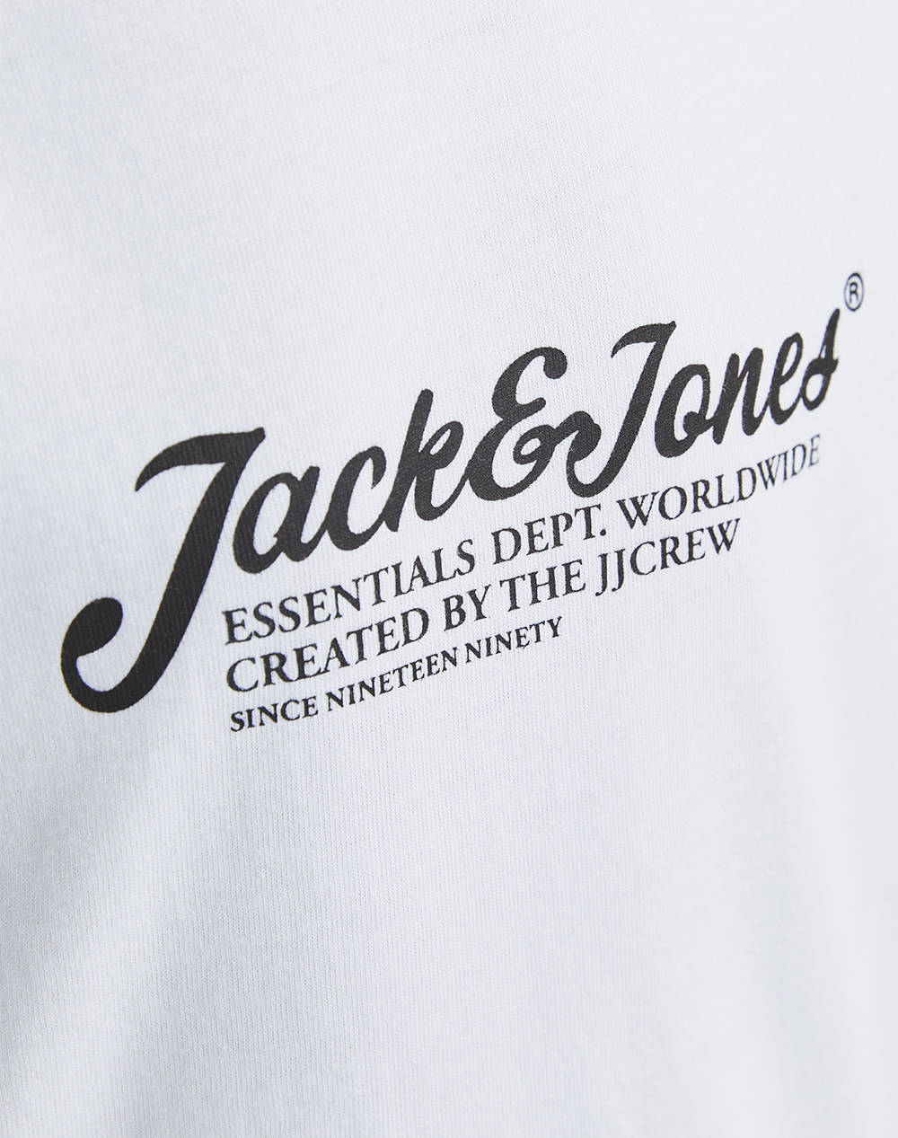 JACK&JONES JJBEAU TEE SS CREW NECK JNR 12270609-WHITE White φωτογραφία