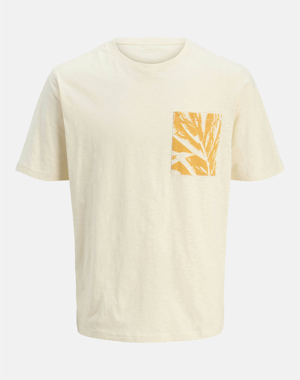 JACK&JONES JACK&JONES JORSPLIT AOP POCKET TEE SS CREW NE JNR 12274919-Antique White Ecru