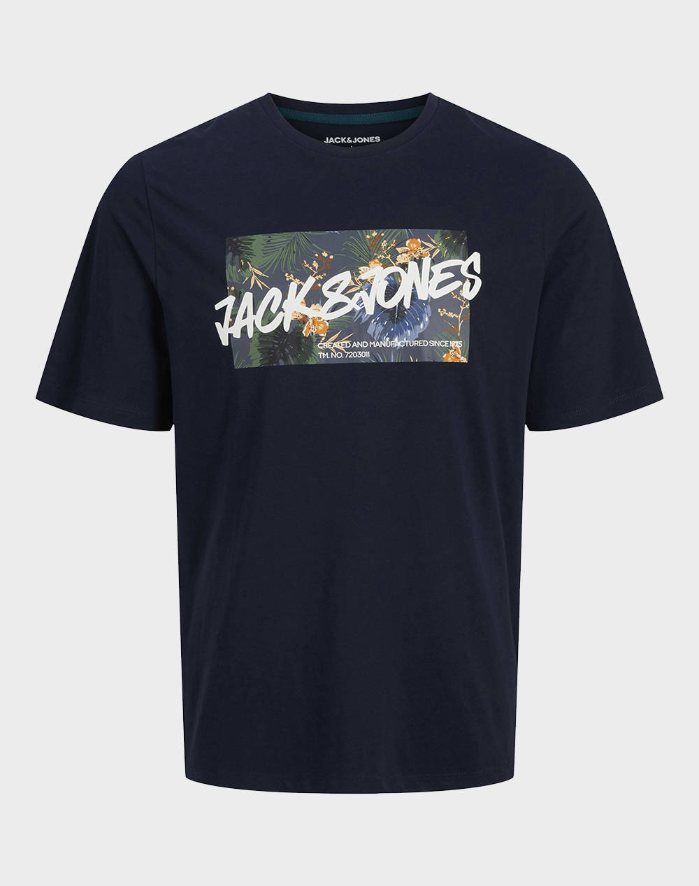 JACK&JONES JJHAWAII SHAPE TEE SS CREW NECK JNR 12269916-Sky Captain DarkBlue