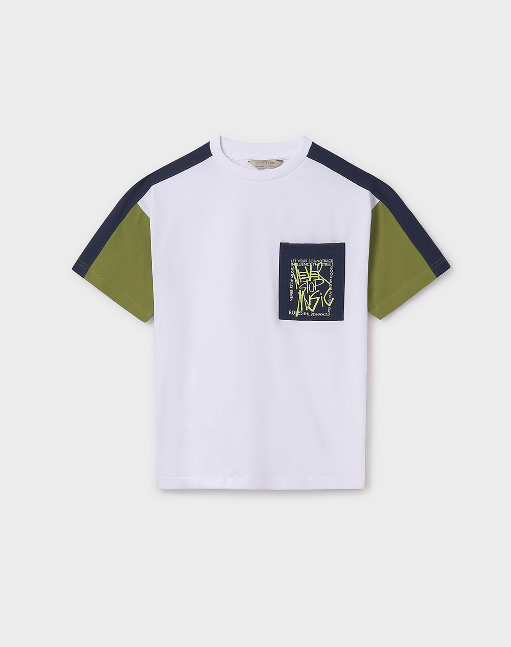 MAYORAL ΜΠΛΟΥΖΑ ΚΟΝΤΟΜΑΝΙΚΗ BLOCKING 06015A-033 Green