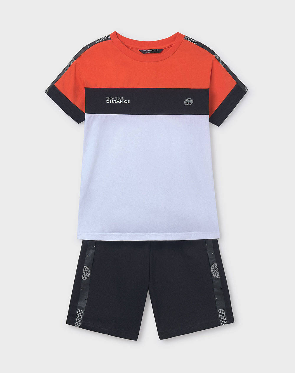 MAYORAL ΣΕΤ ΜΑΚΟ ΛΩΡΙΔΕΣ PRINT 06682-024 Orange