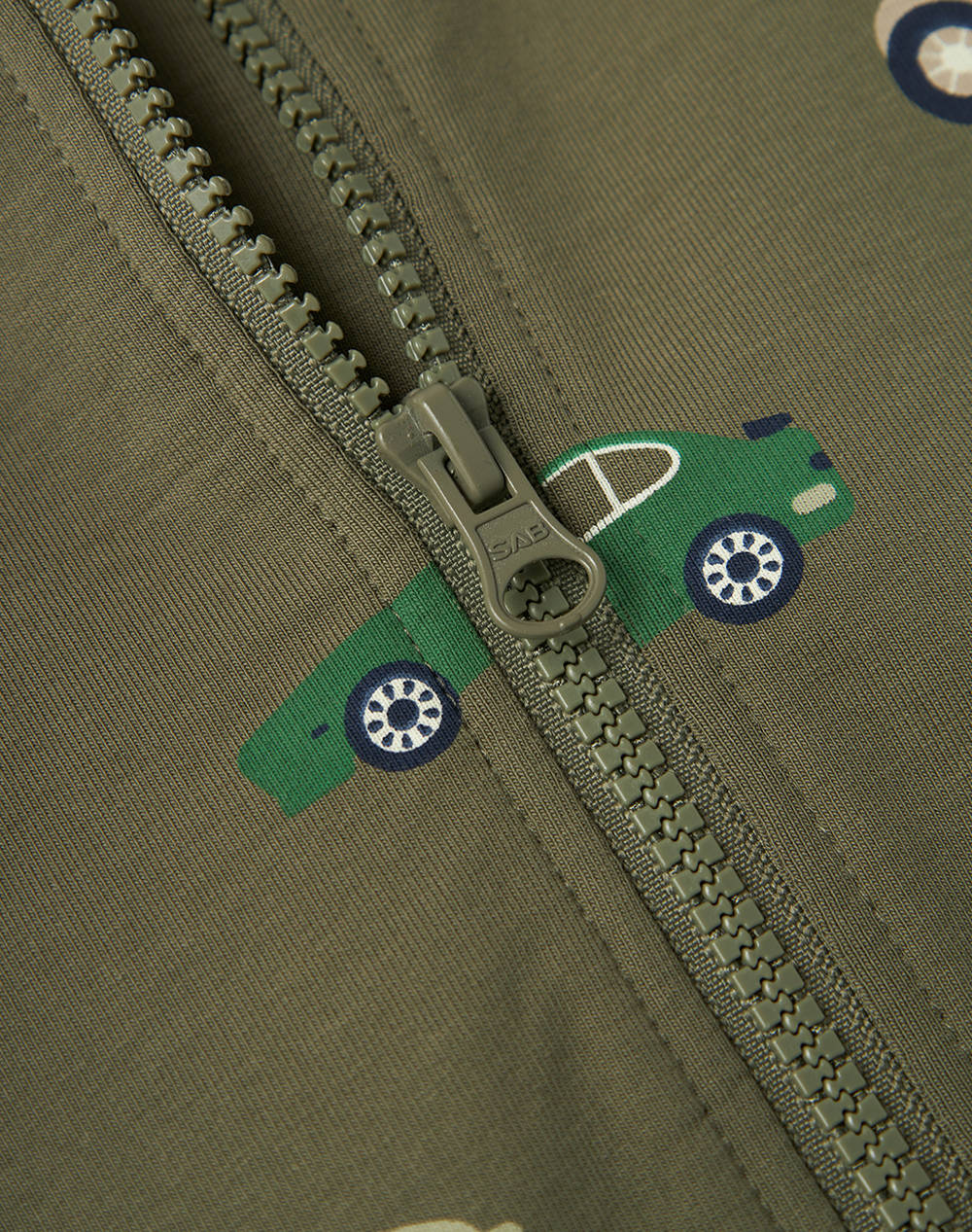 NAME IT NMMBRAIS NREG SWEAT CARD UNB 13238890-Dusty Olive Olive φωτογραφία