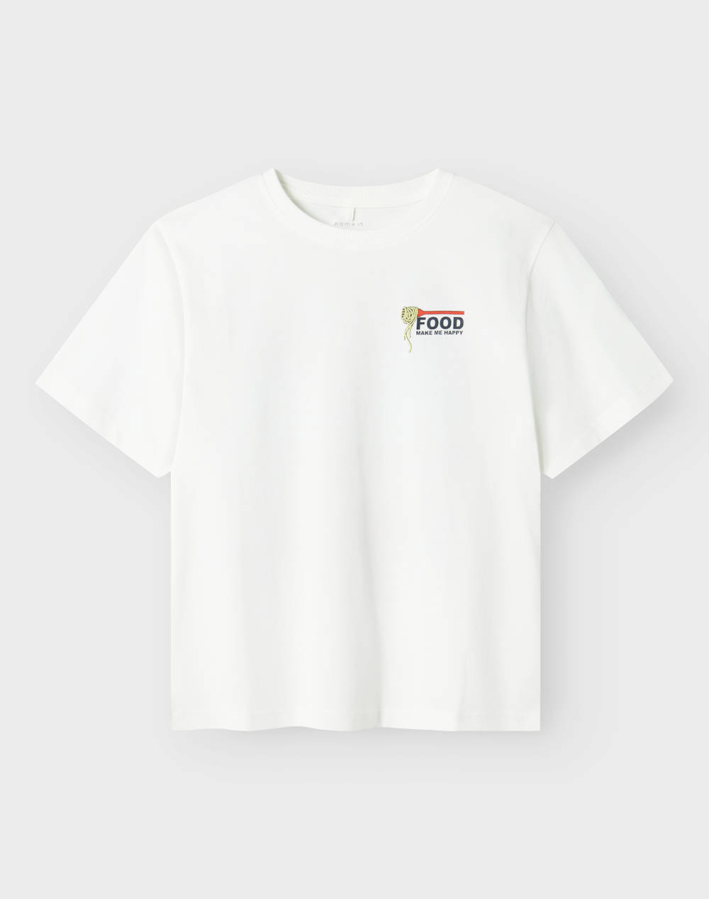 NAME IT NKMFONNOT SS NREG TOP BOX 13241232-Bright WhiteSPAGHETTI White