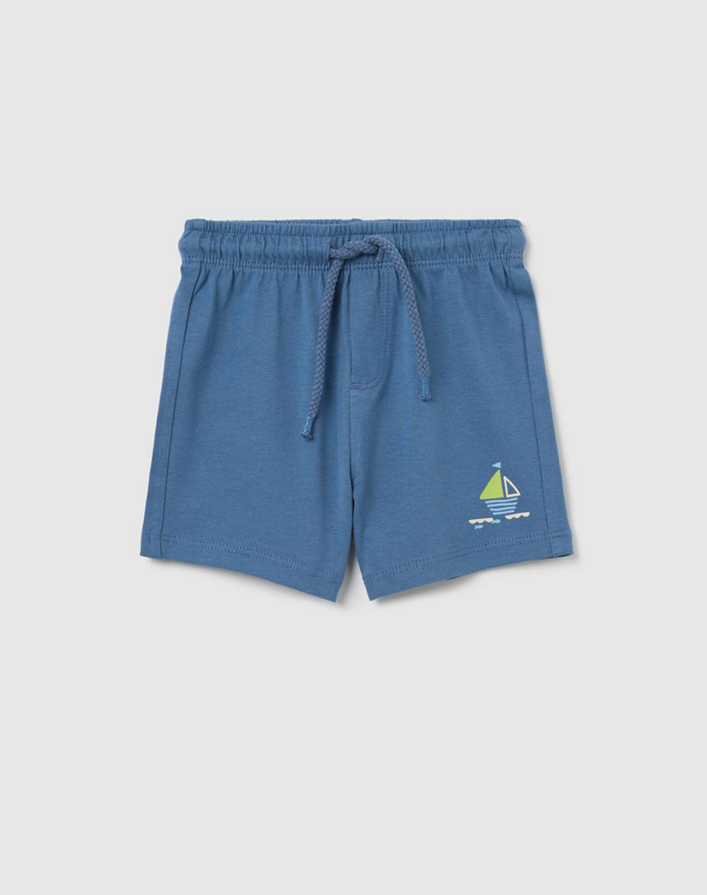 OVS SHORT W/PRINT 2349803-BLUE HORIZON EarthBlue
