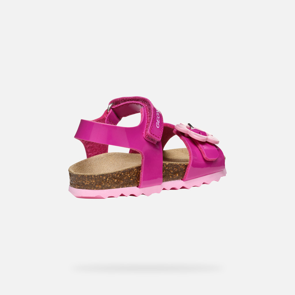 Geox B S Chalki G D - Synt Pat B552Rd000Hhc8006 20-23-C8006 Fuchsia παιδικά Κορίτσι παπούτσια Flat Politikos Shop Πολιτικός
