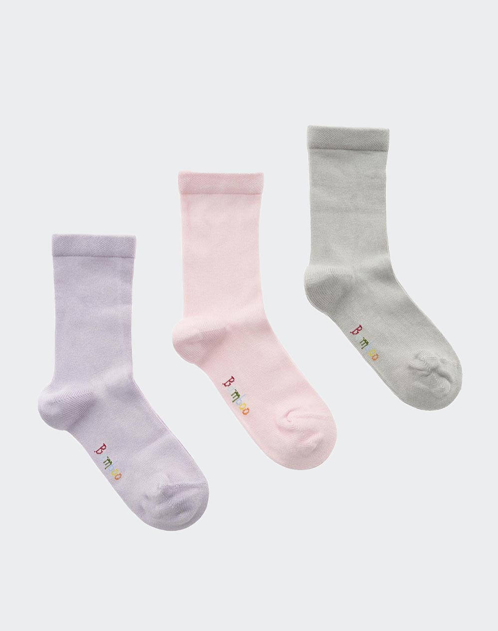 WALK WALK ΠΑΙΔΙΚΕΣ ΚΑΛΤΣΕΣ BAMBOO ΣΕΤ 3 ΖΕΥΓΗ W1810-3-122930/ΓΚΡΙ ΜΕΣΑΙΟ Multi