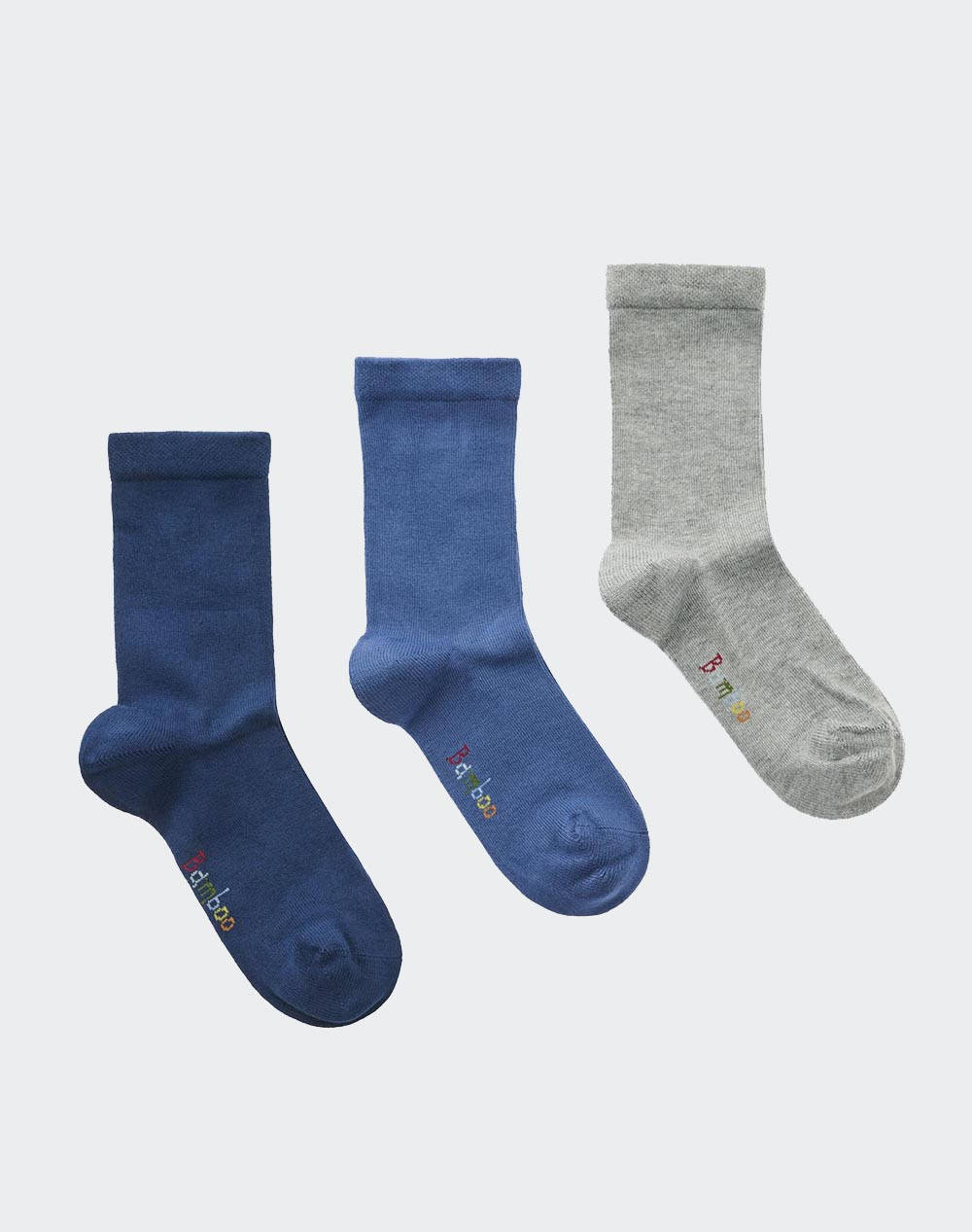 WALK WALK ΠΑΙΔΙΚΕΣ ΚΑΛΤΣΕΣ BAMBOO ΣΕΤ 3 ΖΕΥΓΗ W1810-3-030749/ΜΠΛΕ ΣΚ. RafBlue