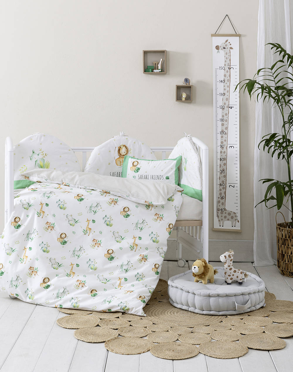 NIMA HOME NIMA Κουβερλί Κούνιας - Safari Friends (Διαστάσεις: 100x140εκ.) N34849
