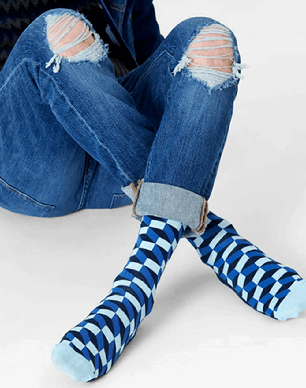 HAPPY SOCKS Filled Optic Sock FIO01-6050-1000 Multi φωτογραφία