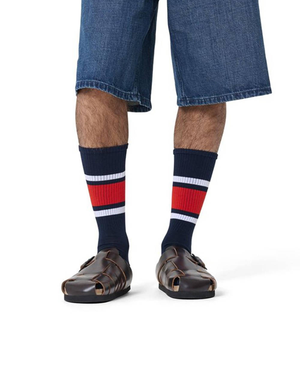 HAPPY SOCKS Simple Stripe Sneaker Sock P004153-1000 Multi φωτογραφία