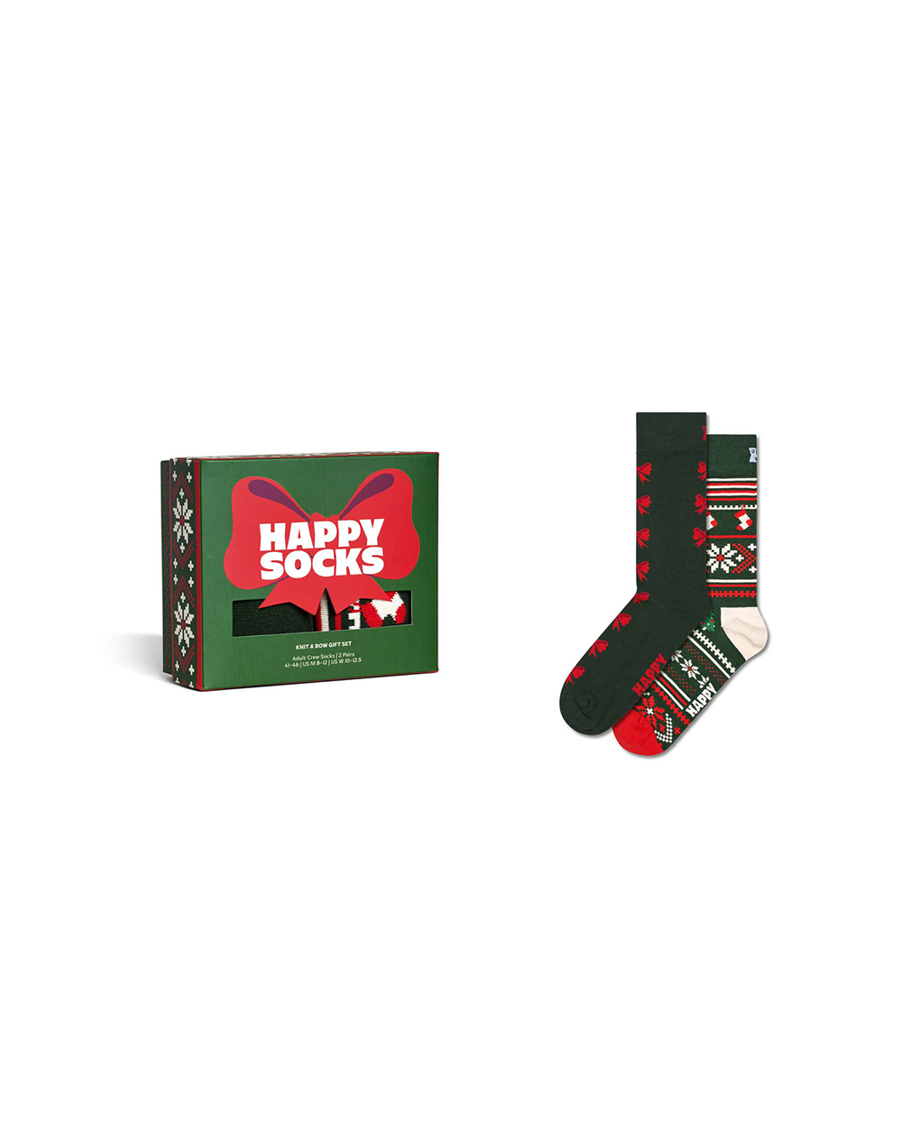 HAPPY SOCKS 2-Pack Knit And Bow Socks Gift Set P003377-1000 Multi φωτογραφία