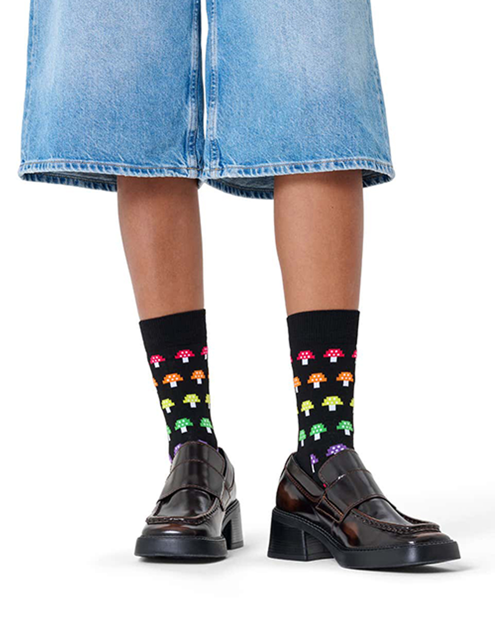HAPPY SOCKS Mushroom Stripe Sock P003166-1000 Multi φωτογραφία