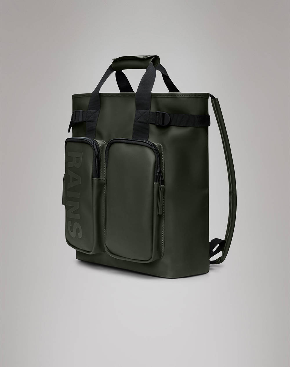 RAINS Texel Tote Backpack W3 (Διαστάσεις: 40 x 12.5 x 31εκ.) 14240-03 Green φωτογραφία