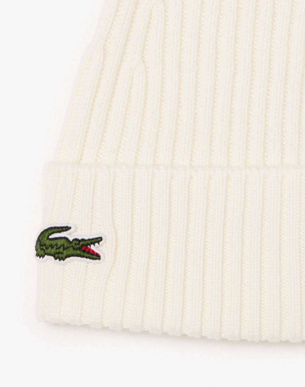 LACOSTE ΚΑΠΕΛΟ KNITTED CAP 3RB0001-70V OffWhite φωτογραφία