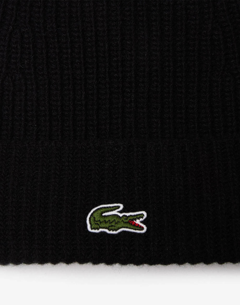 LACOSTE ΚΑΠΕΛΟ KNITTED CAP 3RB9883-031 Black φωτογραφία