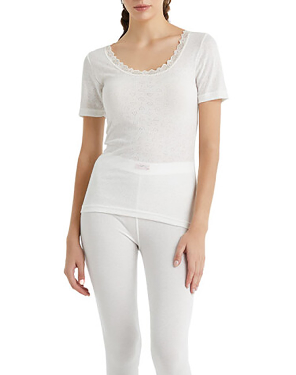 BLACKSPADE BLACKSPADE 1267 T-SHIRT SHORT SLV WM THERMAL 14.01.39.005-ΑΣΠΡΟ White