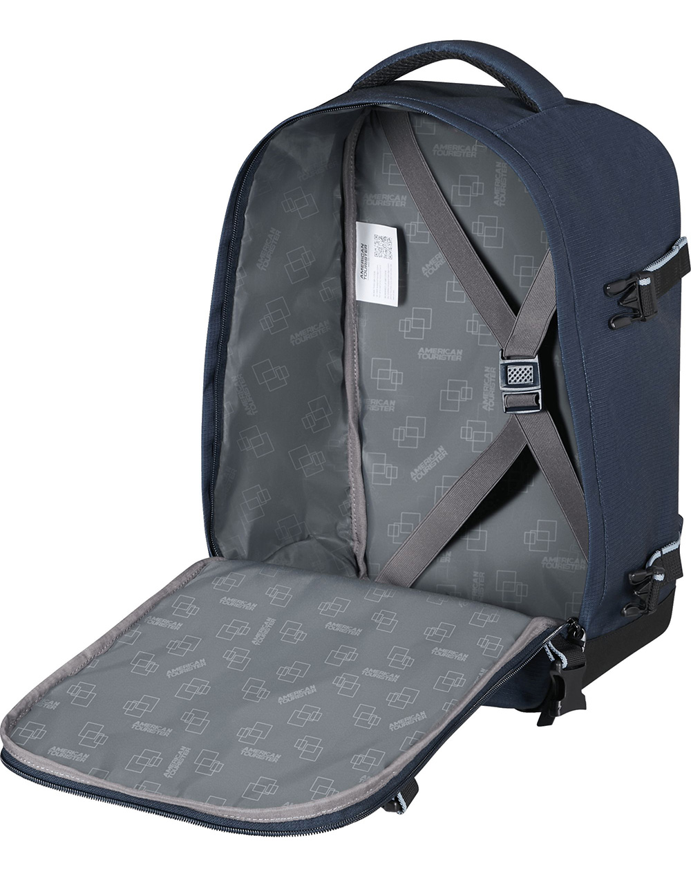 AMERICAN TOURISTER ΣΑΚΙΔΙΟ ΠΛΑΤΗΣ TAKE2CABIN 149174SM-SM1265-SM1265 DarkBlue φωτογραφία