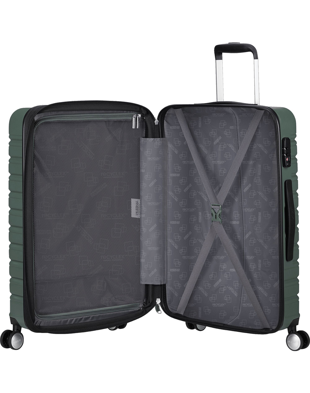 AMERICAN TOURISTER ΒΑΛΙΤΣΑ FLASHLINE 149768SM-SM1257-SM1257 DarkGreen φωτογραφία