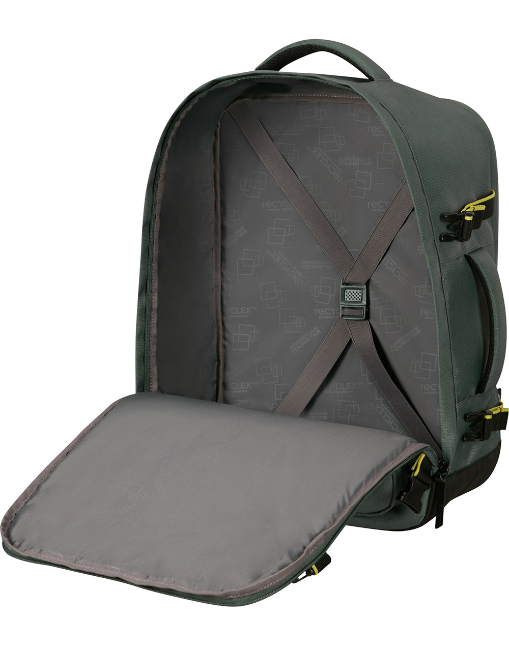 AMERICAN TOURISTER ΣΑΚΙΔΙΟ ΠΛΑΤΗΣ TAKE2CABIN 149175-SM1257-SM1257 DarkGreen φωτογραφία