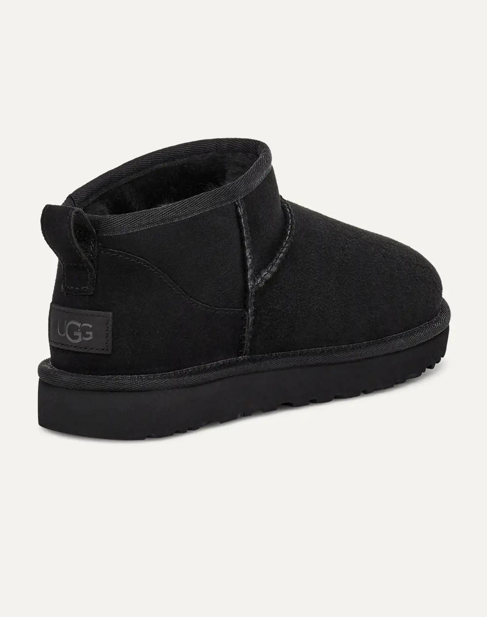 Ugg Classic Ultra Mini 1116109-Blk Black Γυναικεία παπούτσια Μπότες Μποτακια Politikos Shop Πολιτικός