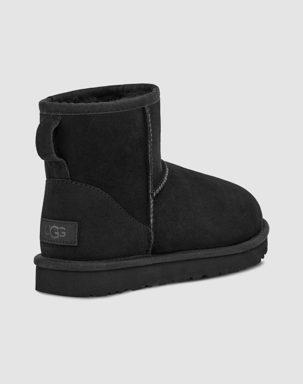 Ugg Classic Mini Ii 1016222-0071 Black Γυναικεία παπούτσια Μπότες Μποτακια Politikos Shop Πολιτικός