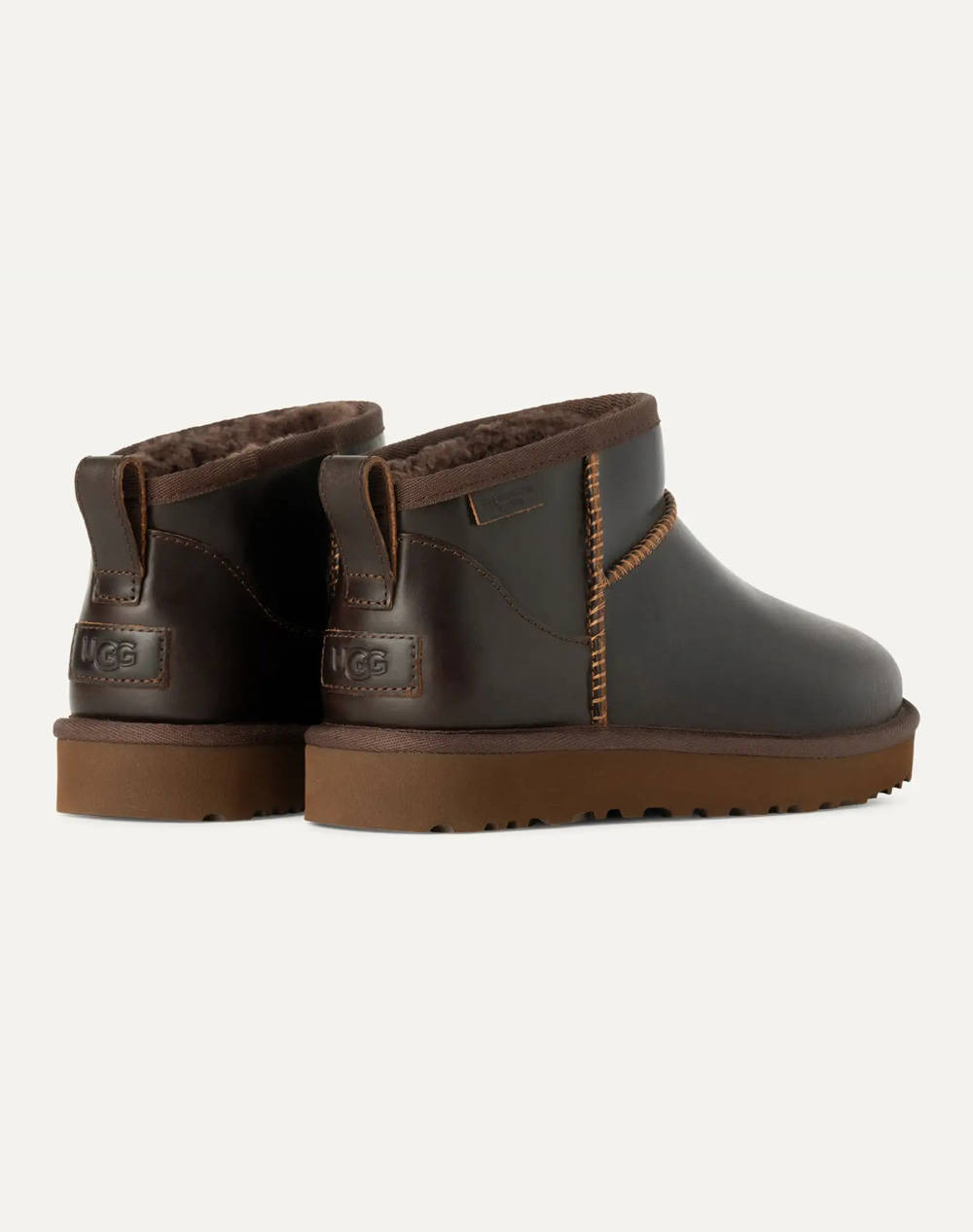 UGG Classic Ultra Mini LTHR Regen 1163490-IWD DarkBrown φωτογραφία