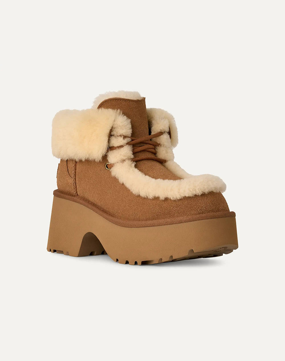 UGG 1171532 New Heights Lace Up ΧΑΜΗΛΗ ΜΠΟΤΑ UGG 1171532-CHE Tan φωτογραφία