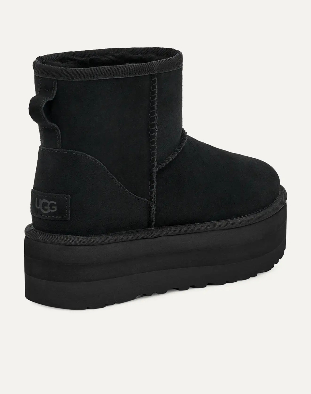 Ugg Classic Mini Platform 1134991-Blk Black Γυναικεία παπούτσια Μπότες Μποτακια Politikos Shop Πολιτικός