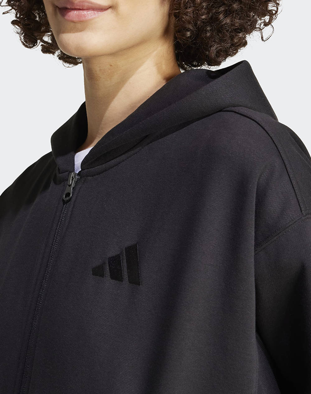 Adidas W All Szn Fz Hd Ix3809-Black Black Γυναικεία ρούχα μπλούζες φούτερ Politikos Shop Πολιτικός