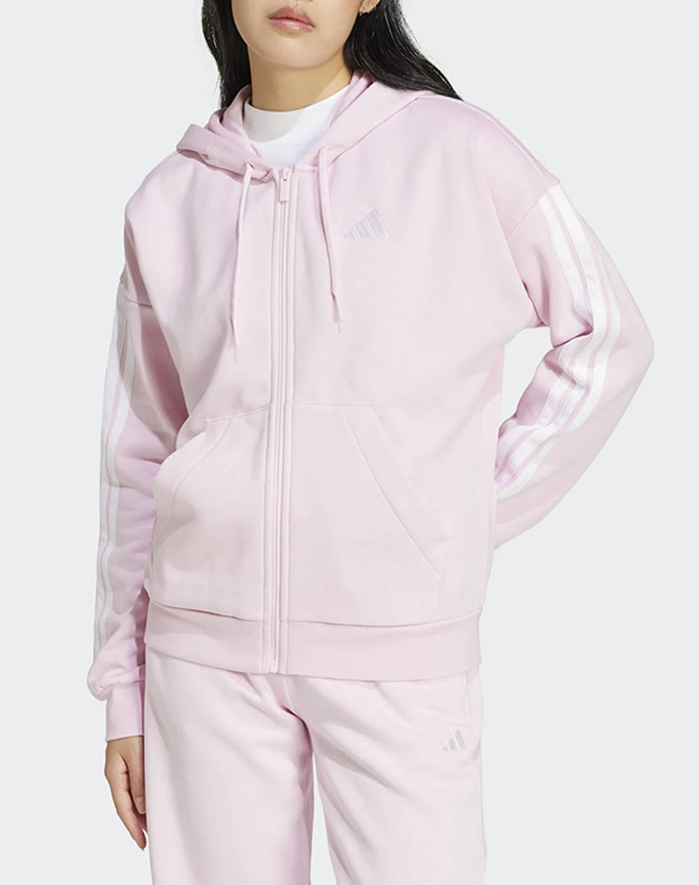 ADIDAS W 3S FL FZ HD JE1286-PINK Pink